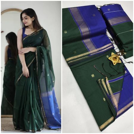Maheshwari Cotton Silk Saree