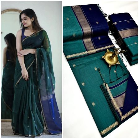 Maheshwari cotton silk saree