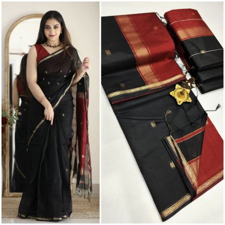 Maheshwari cotton silk saree