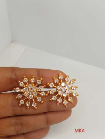 AD stone ear rings