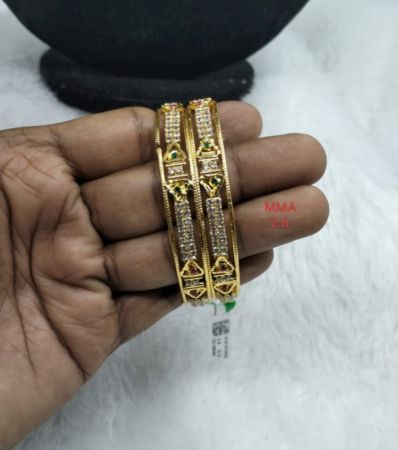 One Gram Gold stone work bangles