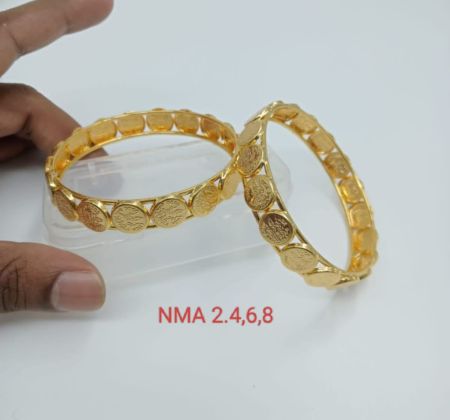 Gold plated bangles