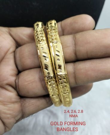 Gold plated bangles