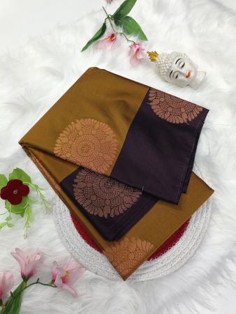 Semi kanchi saree