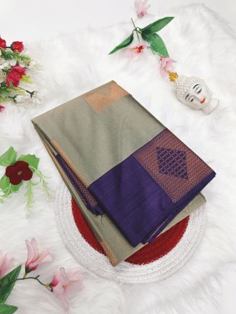 Semi kanchi saree