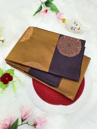 Semi kanchi saree