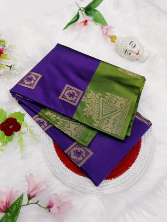 Semi kanchi saree