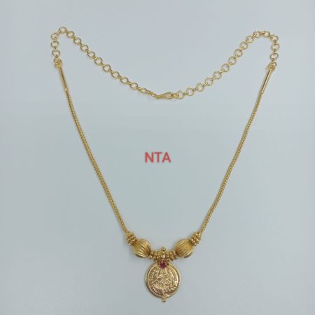 Laxmi coin necklace