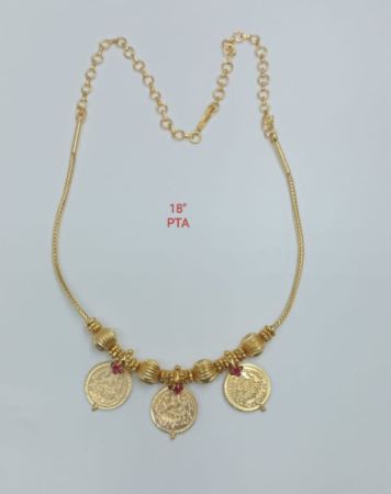 Laxmi coin necklace