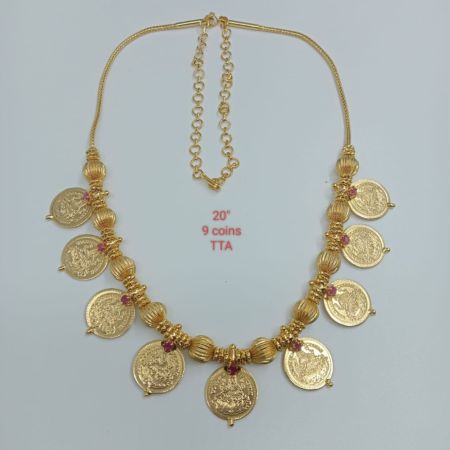 Laxmi coin necklace