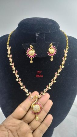 AD Peacock Necklace Set
