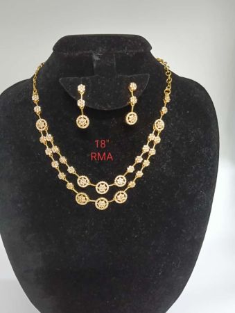 Star AD Diamond Necklace Set