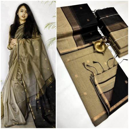 Maheshwari Cotton Silk Saree
