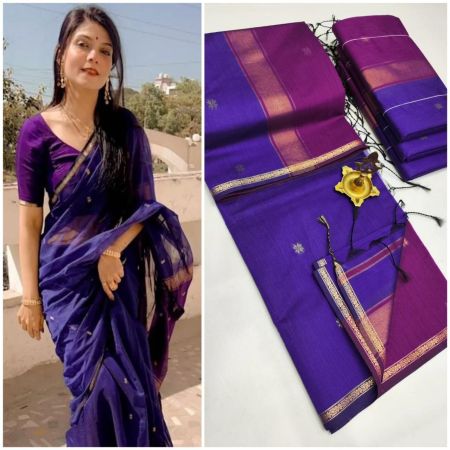 Maheshwari Cotton Silk Saree