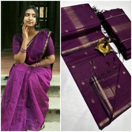Maheshwari Cotton Silk Saree