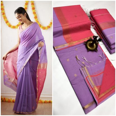 Maheshwari Cotton Silk Saree