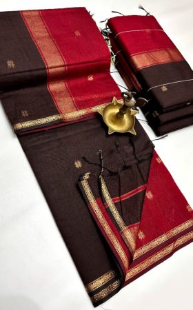 Maheshwari Cotton Silk Saree