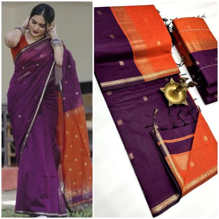 Maheshwari Cotton Silk Saree