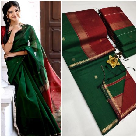 Maheshwari Cotton Silk Saree